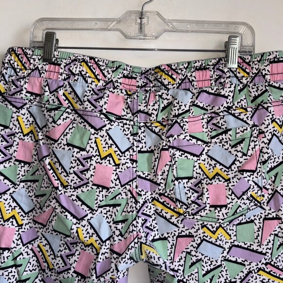 OH SNAP Retro 90's Printed Beach Surf Saved by the Bell 6" Shorts Men's XL - Picture 4 of 9